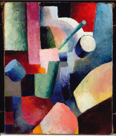 Composizione colorata di forme da August Macke